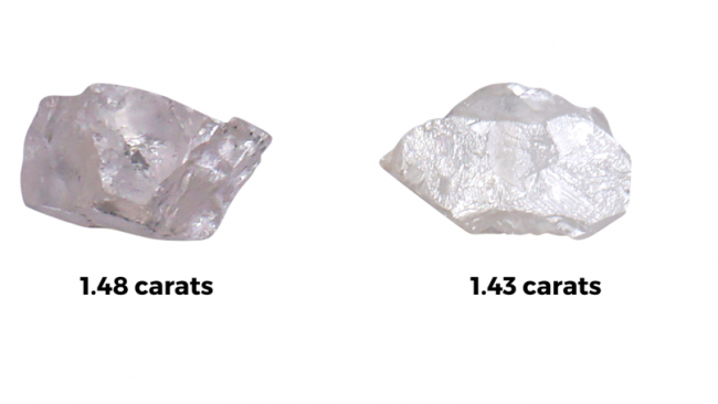 Price of hot sale rough diamonds